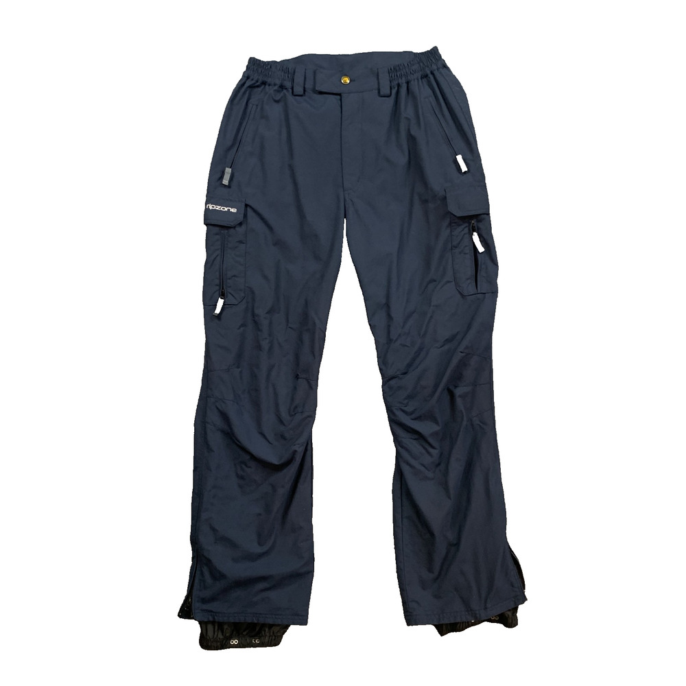 Ripzone Snowboarding Pants Mens XL Waterproof Core Cargo Elastic Waist Lined Ski